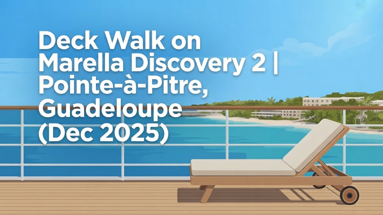 🚢 Deck Walk on Marella Discovery 2 | Pointe-à-Pitre, Guadeloupe (Dec 2025) 🌴