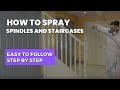 How to spray a staircase using airless paint spraying