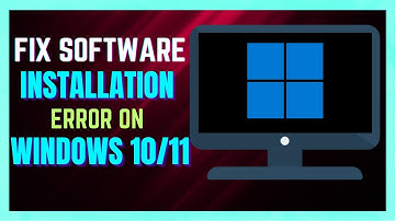 How to FIX Software Installation ERROR In Windows 10/11