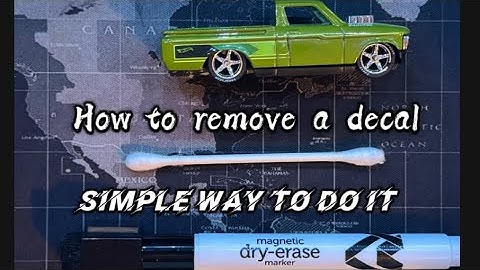 🔴simple way to remove decals-dry eraser#hotwheels #diecast 