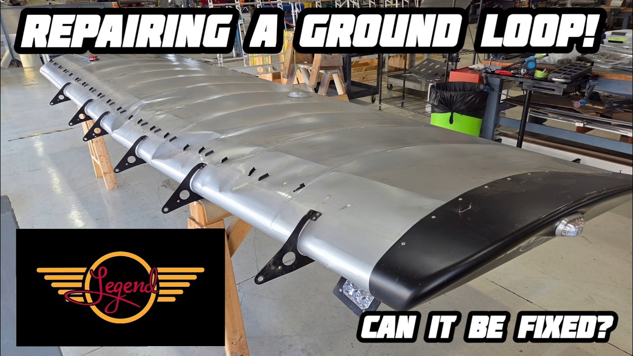 Can This Ground Loop Wing Be Repaired? Legend Aircraft Factory