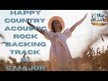 Happy Country Acoustic Rock Backing Track in C Major (licensing available)