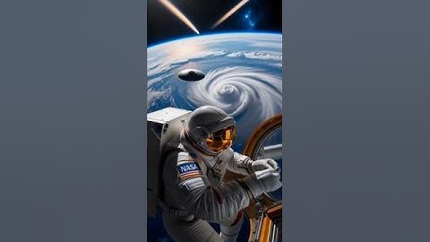 Something Big Passes Behind the Astronaut…  ISS Footage