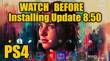 PS4 System Software Update 8.50 - Cannot Start the PS4?