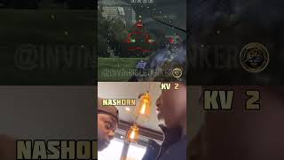 WOT Blitz enternal enemies KV-2 vs Nashorn #wotb #tanksblitz #lesta #wot #wt