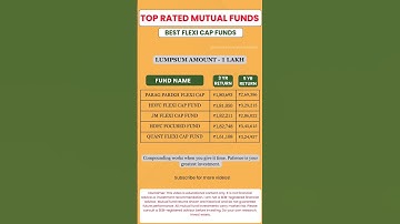 Flexi Cap Funds for 2025: Which Fund Gives Maximum Returns? #investing #mutualfunds