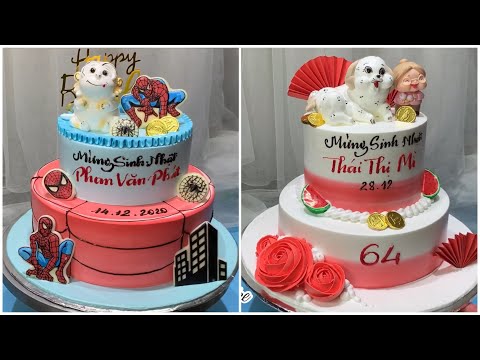 Make 2 layer animal cream cake, simple - Làm bánh kem 2 tầng con vật, đơn giản - DiêuLinh Cake | Foci