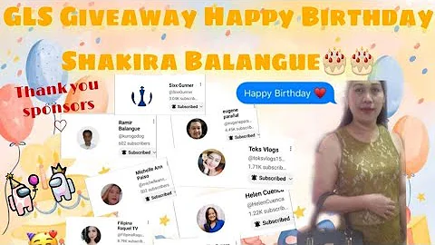 GLS Birthday Giveaway!!! Happy 18th Birthday Shaki...