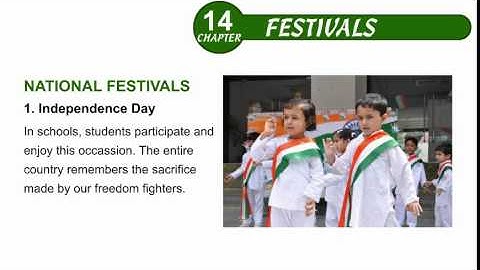 Environmental Studies Class 4 Chapter 14, Festivals, Part 01