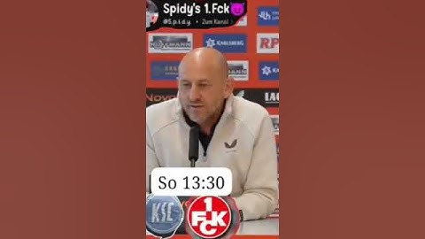Lieberknecht 😉"Haben Sie Kontakt zu Markus Anfang?" 🤔👌 #1fckaiserslautern #bundesliga #fussball