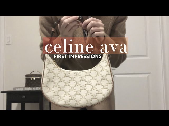 CELINE Ava Triomphe Canvas Shoulder Bag