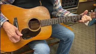 1955 Martin D-18 serial Number 144156 demo