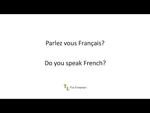 Learn English French, Apprendre Angalais Français, Basic Conversation, phrases - sentences 1