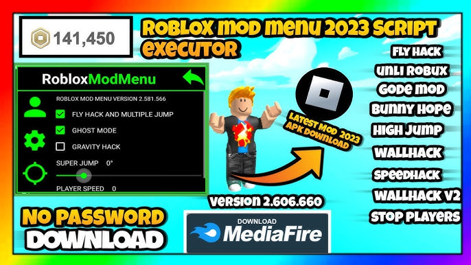 Roblox Mod Menu 2.605.660 Gameplay - Unlimited Money and Robux! Antiban in  2023 