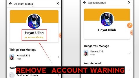 How to remove account warning with Facebook || Remove Account warning ⚠️ || #ytfaisalhayat