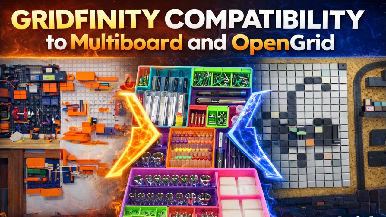 Is Gridfinity Compatible to Multiboard and Opengrid? - YouTube