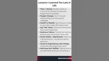 5 Life Lessons I Learned Too Late 😔 Don’t Repeat My Mistakes!