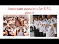 SIRA Security guard interview questions and answers.