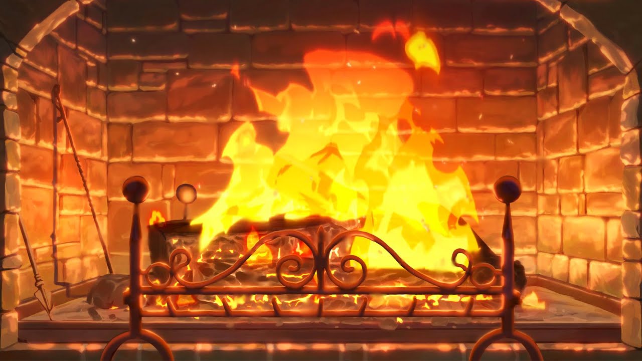 fireplace ambience 🔥 cozy sound to chill to