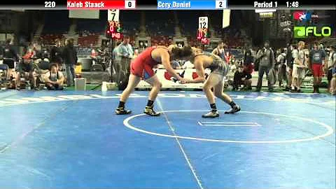 Junior 220 - Kaleb Staack (Iowa) vs. Cory Daniel (...