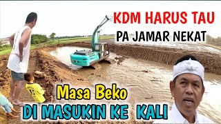 Download Lagu MANG JAMAR NEKAT ‼️ EXCAVATOR DI MASUKIN KE KALI WADAS || ITU BUKAN AMPIBI MP3
