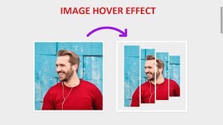 Image  Disintegrate hover effect using only Html & Css | Responsive