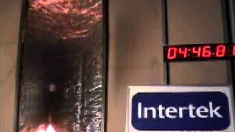 Foil Pass Corner Time Lapse Burn Test