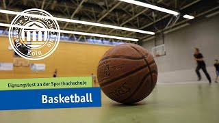 Basketball - Eignungstest an der Sporthochschule