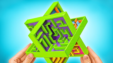 EASY DIY 3D Marble Maze From Cardboard: Let