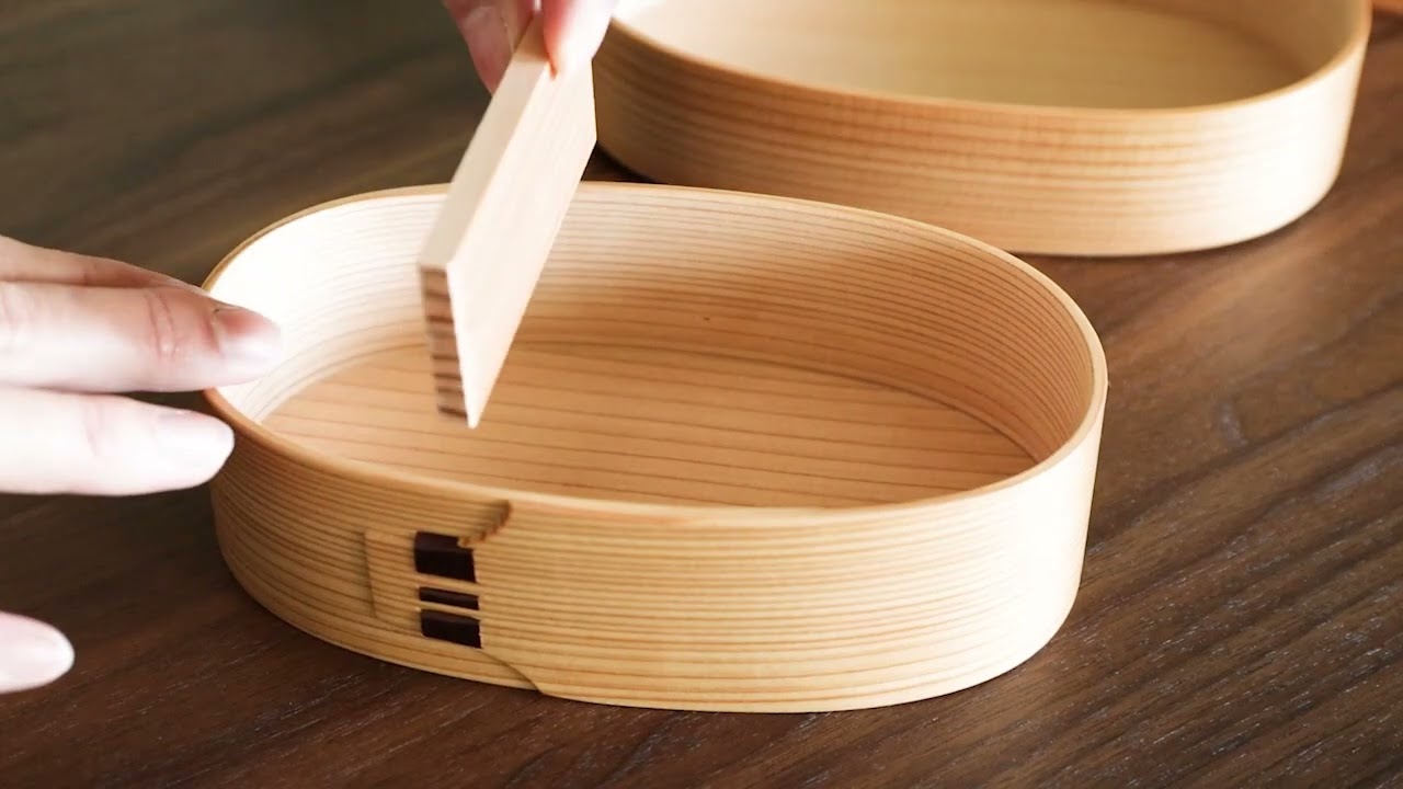 大館曲げわっぱ 栗久 弁当箱 小判型 伝統工芸品 木製 弁当箱 | MUKU工房