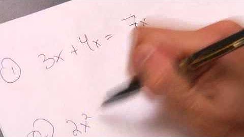 Combining Like Terms With Polynomials