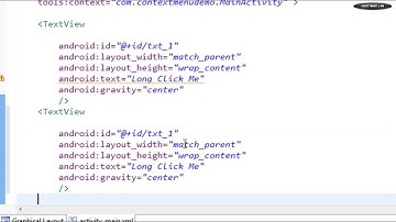 Android tutorial for beginners   110   Create Context Menu