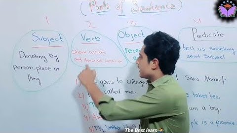 What are Subject ,Verb,Object and predicate||All in one video||In pashto||WithThe best learn Lecture
