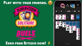 Play Club Bitcoin Solitaire Duels and Earn Free Bitcoin on Lightning Network | THNDR Games screenshot 1