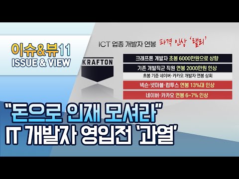 &amp;quot;돈으로 인재 모셔라&amp;quot;...IT 개발자 영입전 &amp;#39;과열&amp;#39; / 머니투데이방송 (뉴스)