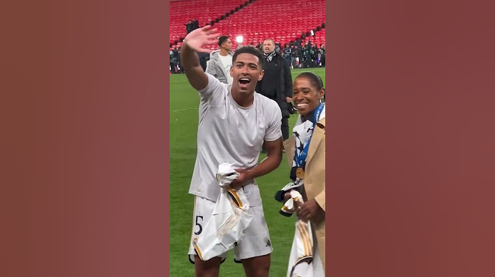 Jude Bellingham gives his shirt to his mum after winning the Champions League final ❤️🏆