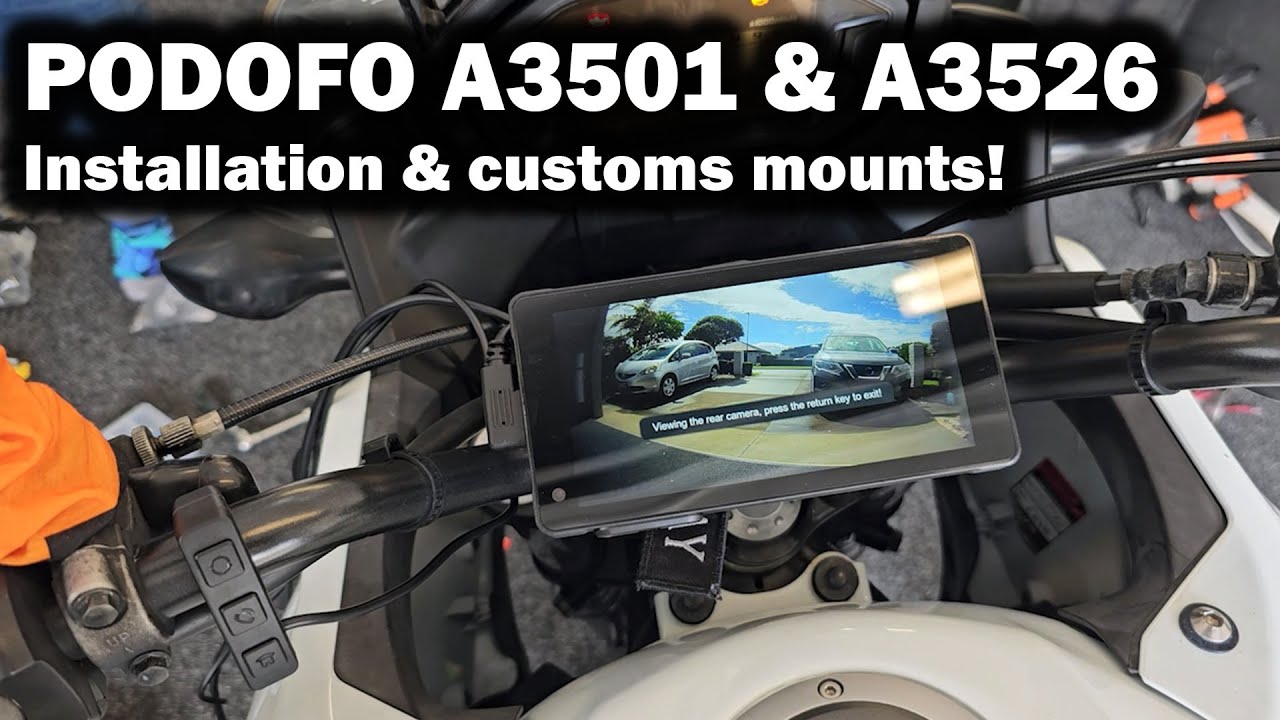 Podofo A3501 and A3526 - Android Auto installs on a Ninja 1000