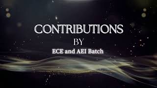 CET 2001 batch - Giving back to our Alma Mater