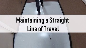 Cane Tips | Maintaining a Straight Line of Travel | Iowa Library for the Blind and Print Disabled