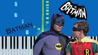 Batman Theme Song Slow Easy Piano Synthesia Tutorial