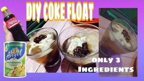 DIY SUPER EASY COKE FLOAT /only 3 ingredients