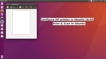 Configure HP Printer in Ubuntu