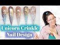 TUTORIAL TIME ~ UNICORN CRINKLE NAIL DESIGN