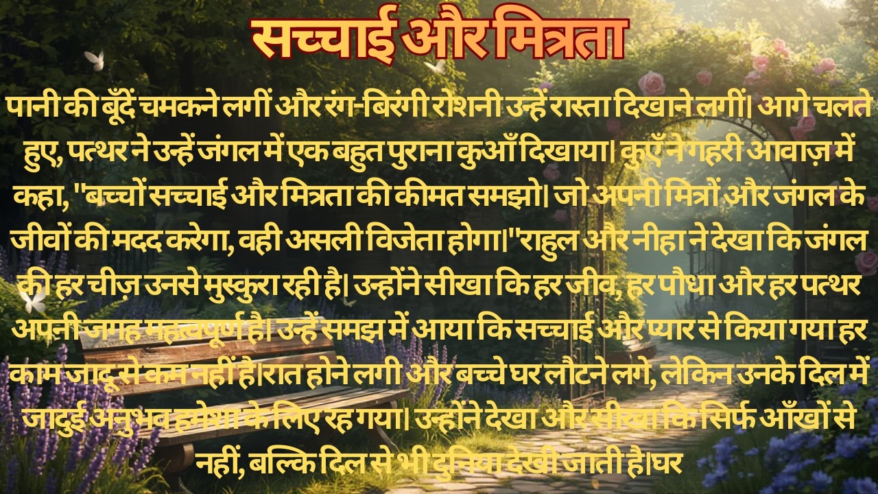  सच्चाई और मित्रता | Sachchai Ka Inaam | Jaduai Patthar Ki Kahani | Hindi Moral Story