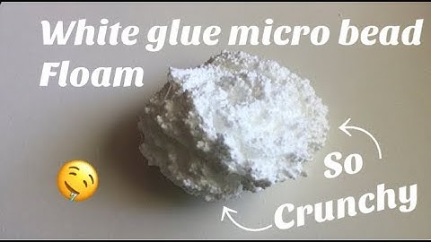 White Glue Micro Bead Floam Slime Tutorial