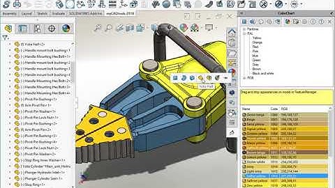 myCADtools: ColorChart - Productivity Tools For SOLIDWORKS