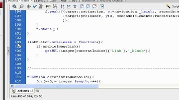 XML Zooming Slideshow: opening links in the same window