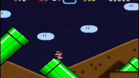 SMW Custom Level - Slanted Pipe Road (incomplete)