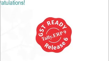Upgrading to Tally ERP 9 Release 6 for GST Migration (Rate Setup)