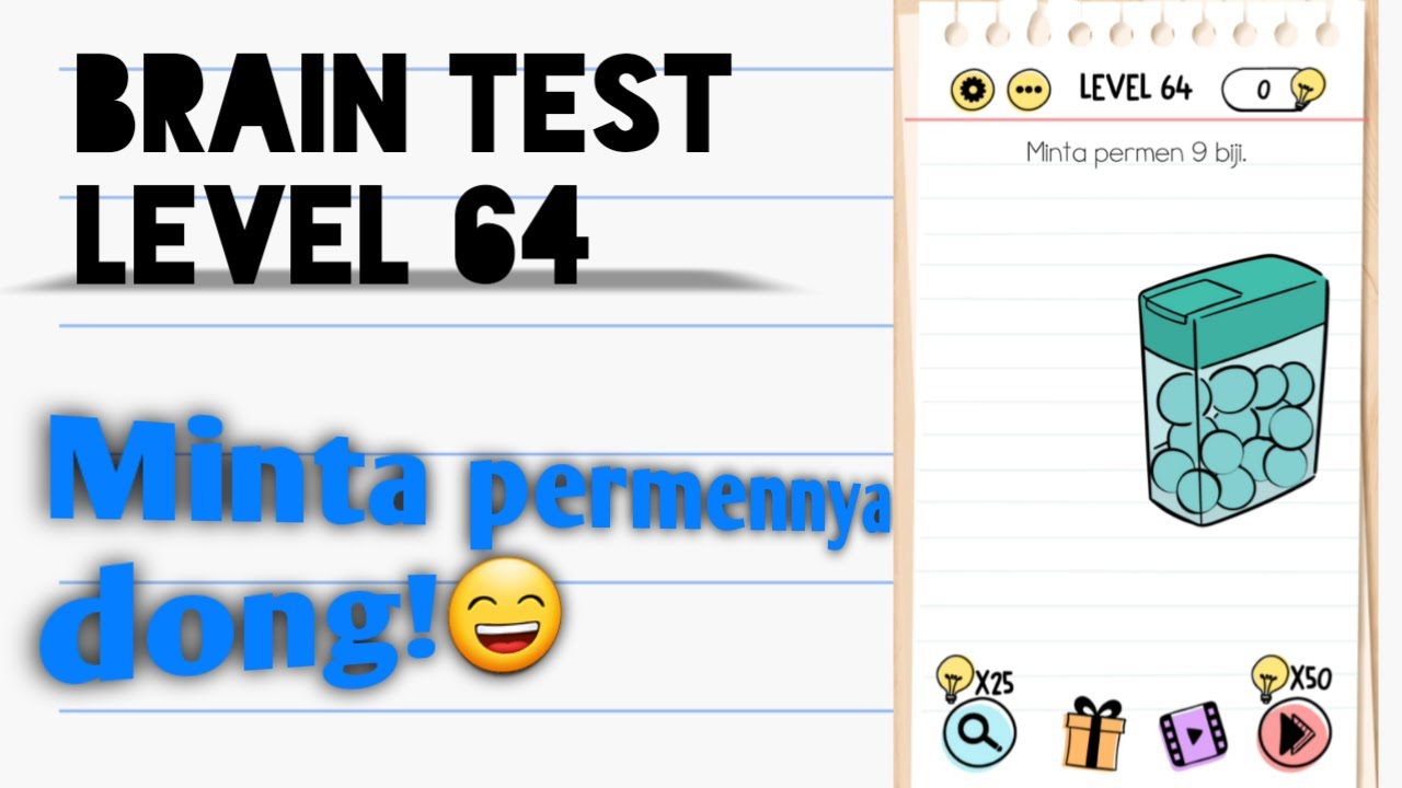 Brain test level 64 Minta permennya dong YouTube